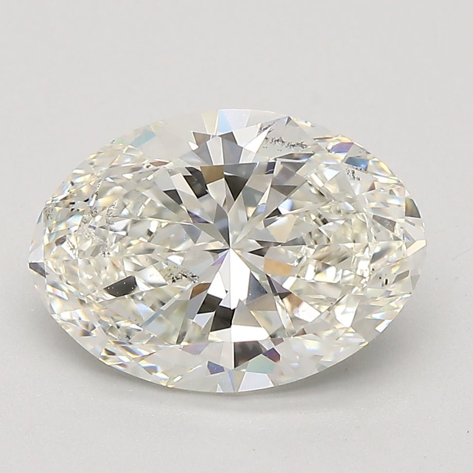 3 Carat Oval - Natural Diamond - 3.02 - I - SI2 - VG - EX - EX - Diamonds By Rothschild