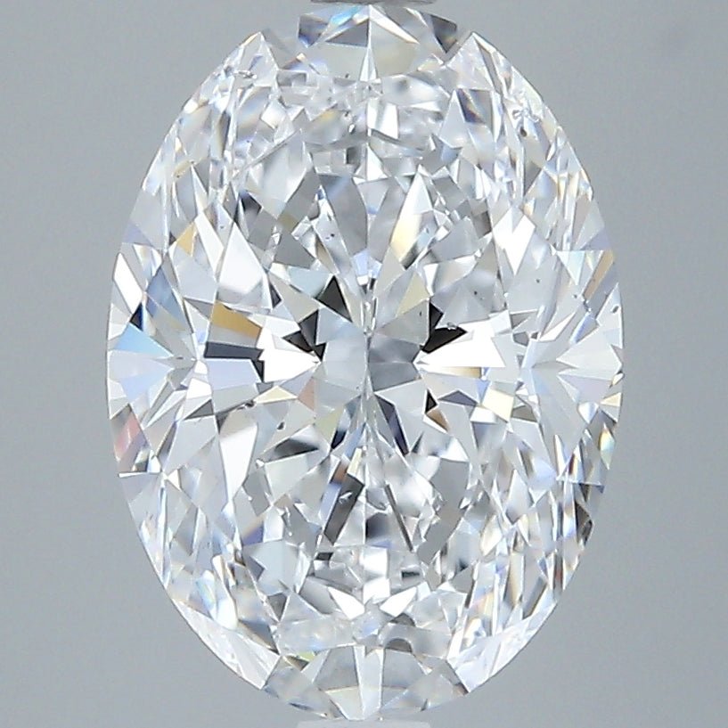 3 Carat Oval - Natural Diamond - 3.3 - D - SI1 - VG - EX - EX - Diamonds By Rothschild