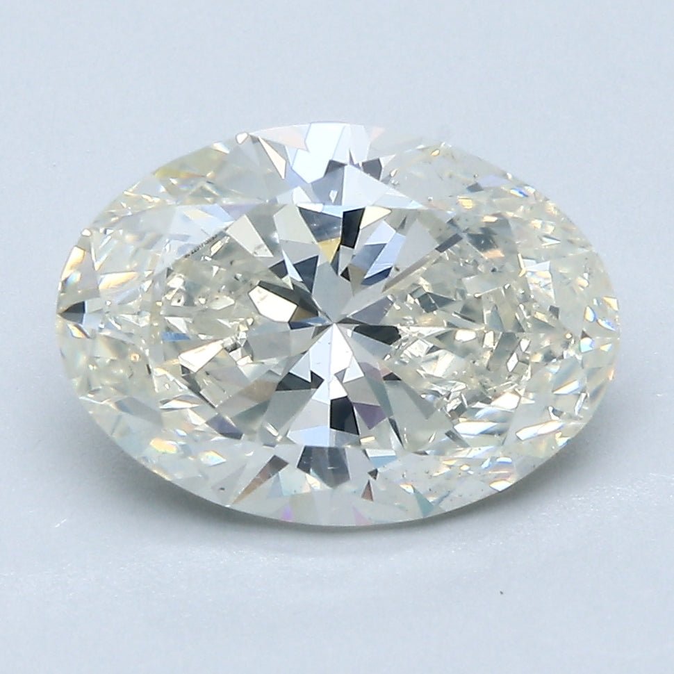 3 Carat OVAL - Natural Diamond - J - SI2 - 3.01 - VG - EX - EX - Diamonds By Rothschild