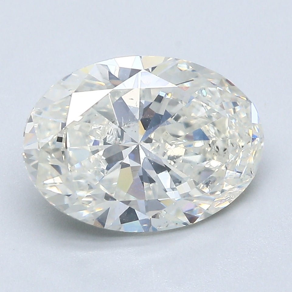 3 Carat OVAL - Natural Diamond - J - SI2 - 3.01 - VG - EX - VG - Diamonds By Rothschild