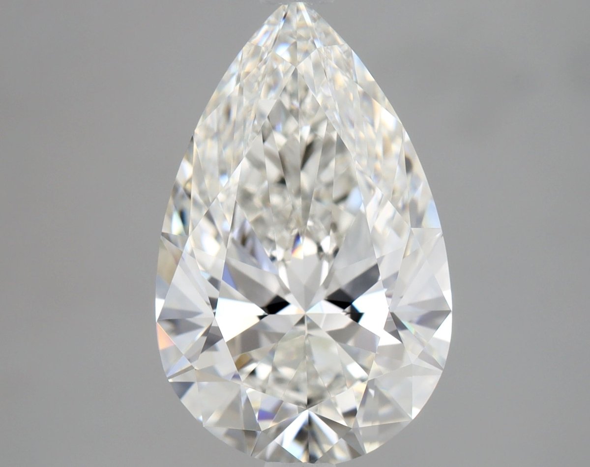 3 Carat Pear - Natural Diamond - 3.01 - G - IF - EX - EX - Diamonds By Rothschild