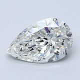 3 Carat Pear - Natural Diamond - 3.01 - G - SI2 - VG - EX - EX - Diamonds By Rothschild
