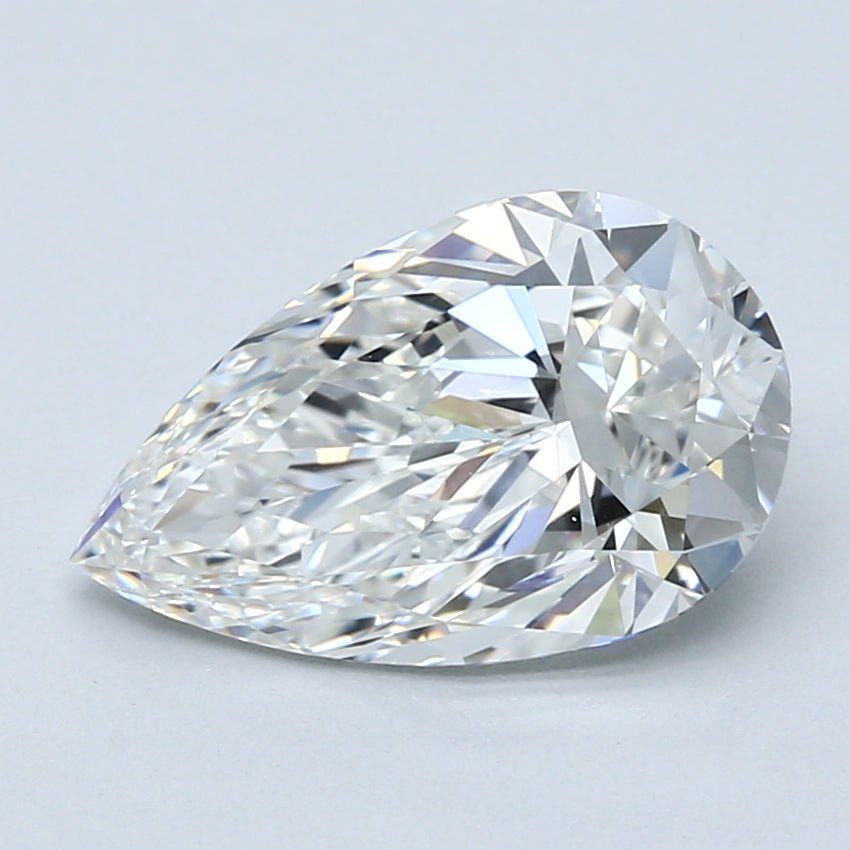 3 Carat Pear - Natural Diamond - 3.01 - G - VS1 - EX - EX - EX - Diamonds By Rothschild