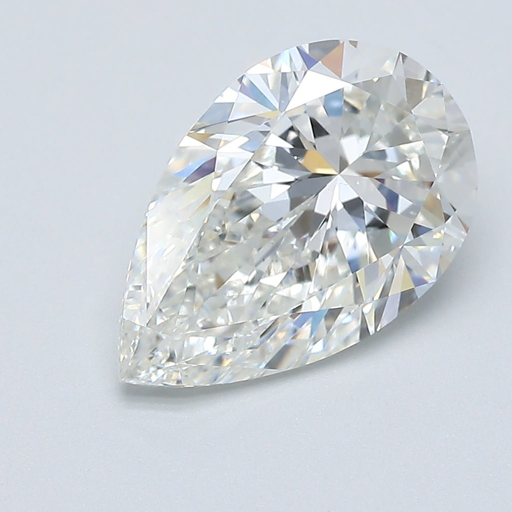 3 Carat Pear - Natural Diamond - 3.01 - I - SI1 - VG - EX - EX - Diamonds By Rothschild