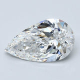 3 Carat Pear - Natural Diamond - 3.02 - E - VS2 - VG - EX - VG - Diamonds By Rothschild