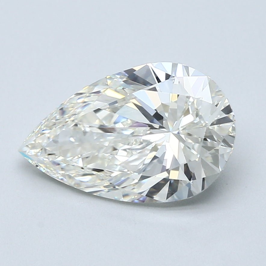 3 Carat Pear - Natural Diamond - 3.02 - I - VVS1 - VG - EX - EX - Diamonds By Rothschild