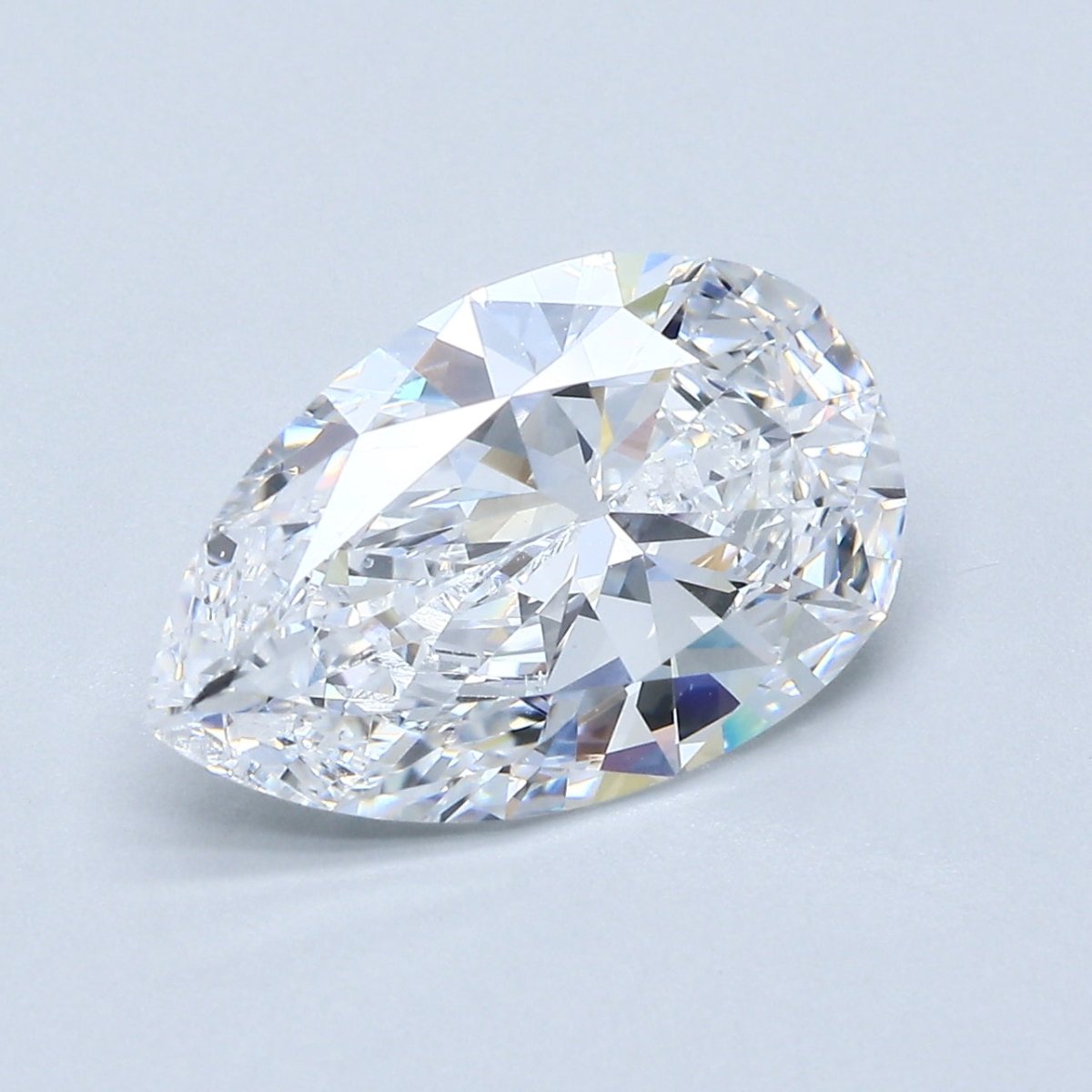 3 Carat Pear - Natural Diamond - 3.22 - D - Very Slightly Included - VG - EX - VG - Diamonds By Rothschild