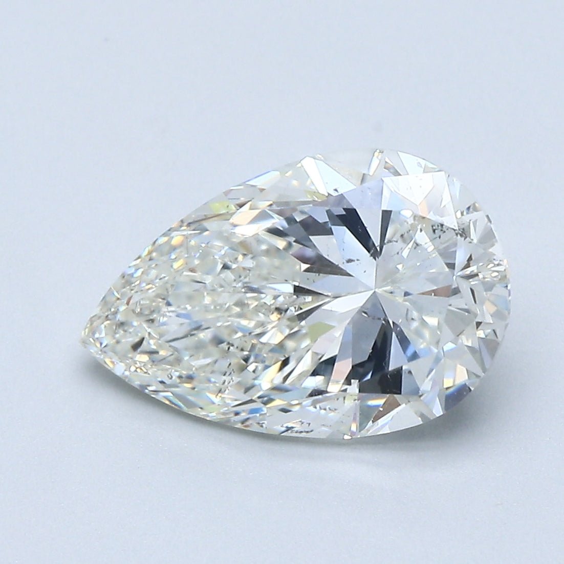 3 Carat Pear Shape Cut Natural Diamond - I SI1 - 3.01ct - VG Cut Grade - Diamonds By Rothschild