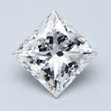 3 Carat Princess - Natural Diamond - 3.01 - D - VVS2 - VG - EX - EX - Diamonds By Rothschild