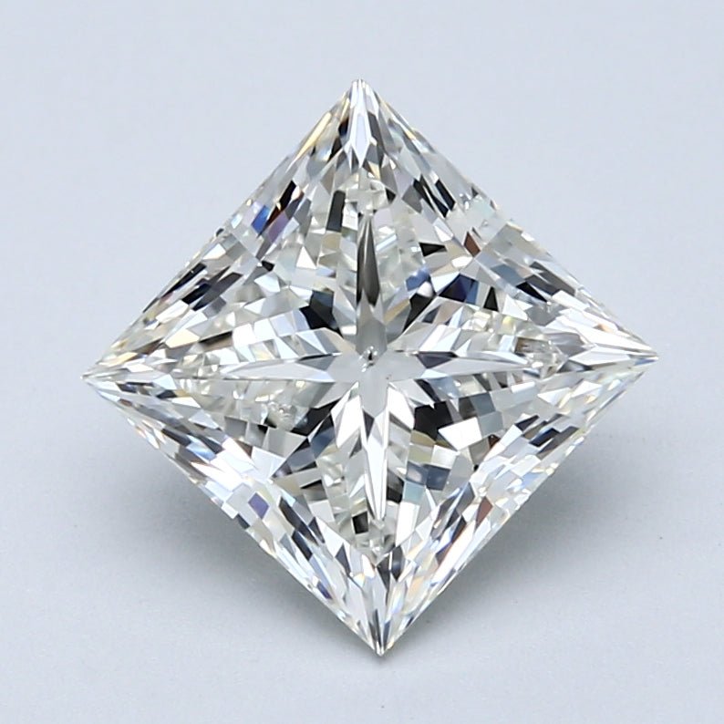 3 Carat PRINCESS - Natural Diamond - 3.01 - I - SI2 - VG - EX - EX - Diamonds By Rothschild