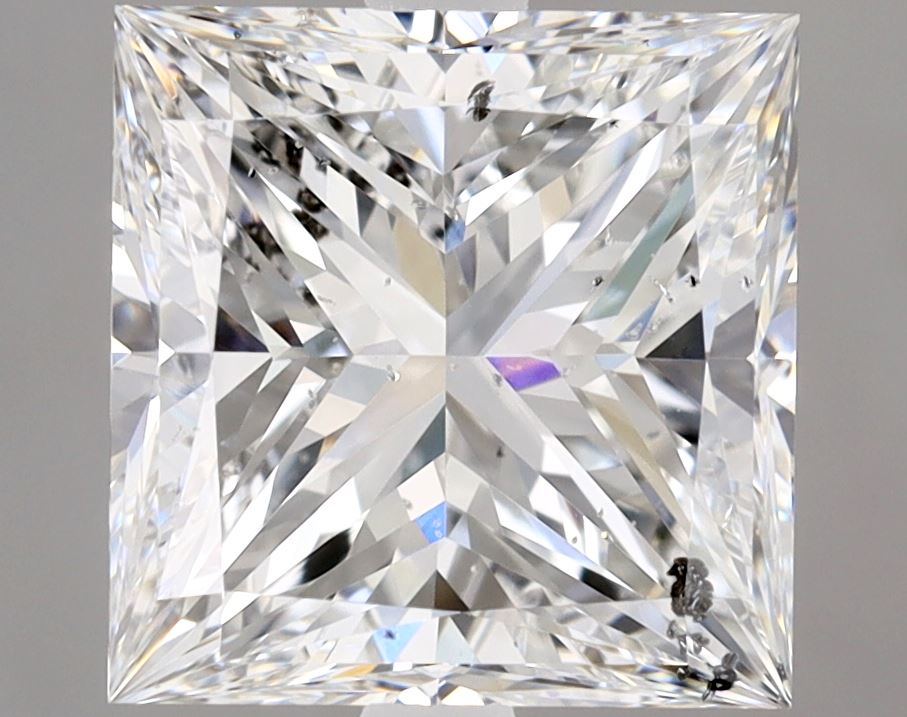 3 Carat PRINCESS - Natural Diamond - 3.03 - F - SI2 - EX - VG - Diamonds By Rothschild