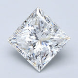 3 Carat PRINCESS - Natural Diamond - 3.22 - E - SI2 - VG - EX - EX - Diamonds By Rothschild