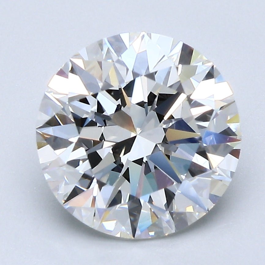 3 Carat Round Cut Natural Diamond - H VS1 - 3.23ct - EX Cut Grade - Diamonds By Rothschild