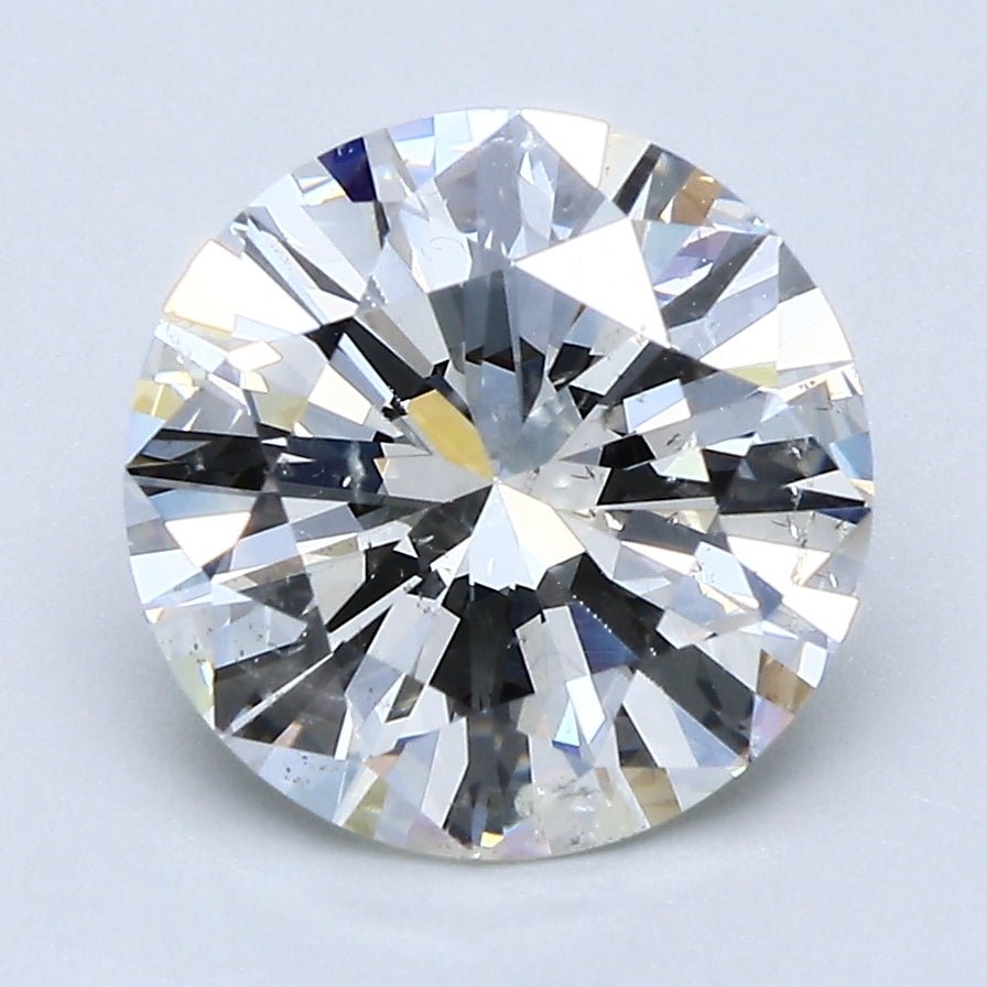 3 Carat Round Cut Natural Diamond - J SI2 - 3.0ct - VG Cut Grade - Diamonds By Rothschild