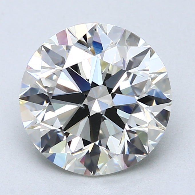 3 Carat Round Cut Natural Diamond - K SI1 - 3.01ct - EX Cut Grade - Diamonds By Rothschild