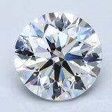 3 Carat Round - Natural Diamond - 2.81 - D - Very Slightly Included - EX - EX - EX - Diamonds By Rothschild