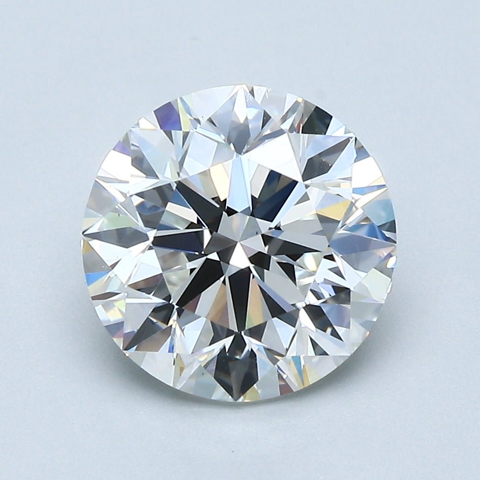 3 Carat Round - Natural Diamond - 2.81 - F - VS1 - EX - EX - EX - Diamonds By Rothschild