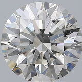 3 Carat Round - Natural Diamond - 2.81 - I - SI2 - EX - EX - EX - Diamonds By Rothschild