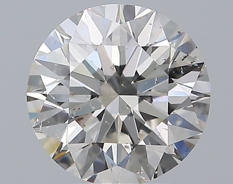 3 Carat Round - Natural Diamond - 2.81 - I - SI2 - EX - EX - EX - Diamonds By Rothschild
