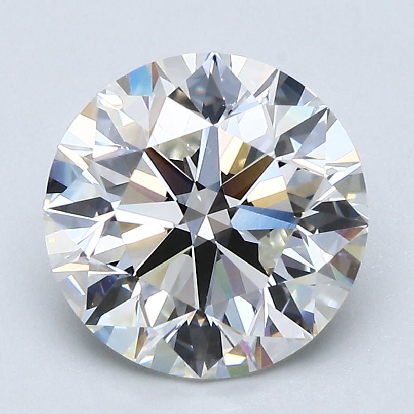 3 Carat Round - Natural Diamond - 2.82 - H - VS1 - EX - EX - EX - Diamonds By Rothschild