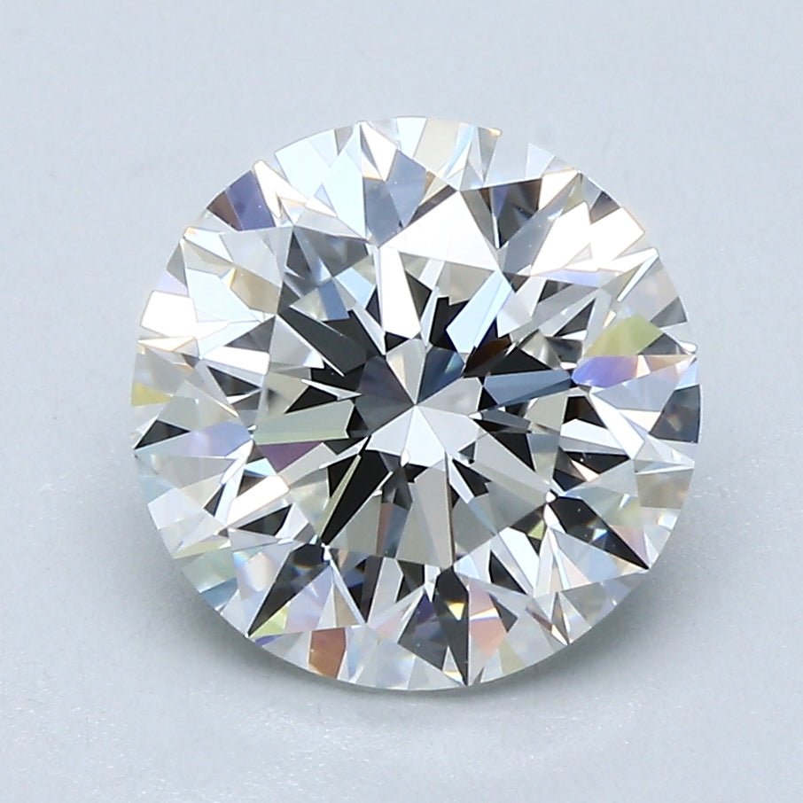 3 Carat Round - Natural Diamond - 2.85 - F - IF - EX - EX - EX - Diamonds By Rothschild
