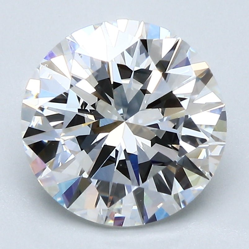 3 Carat Round - Natural Diamond - 2.86 - F - VS1 - VG - VG - VG - Diamonds By Rothschild