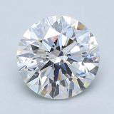 3 Carat Round - Natural Diamond - 2.87 - D - I1 - EX - EX - EX - Diamonds By Rothschild
