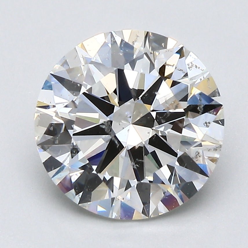 3 Carat Round - Natural Diamond - 2.9 - I - SI2 - EX - EX - EX - Diamonds By Rothschild