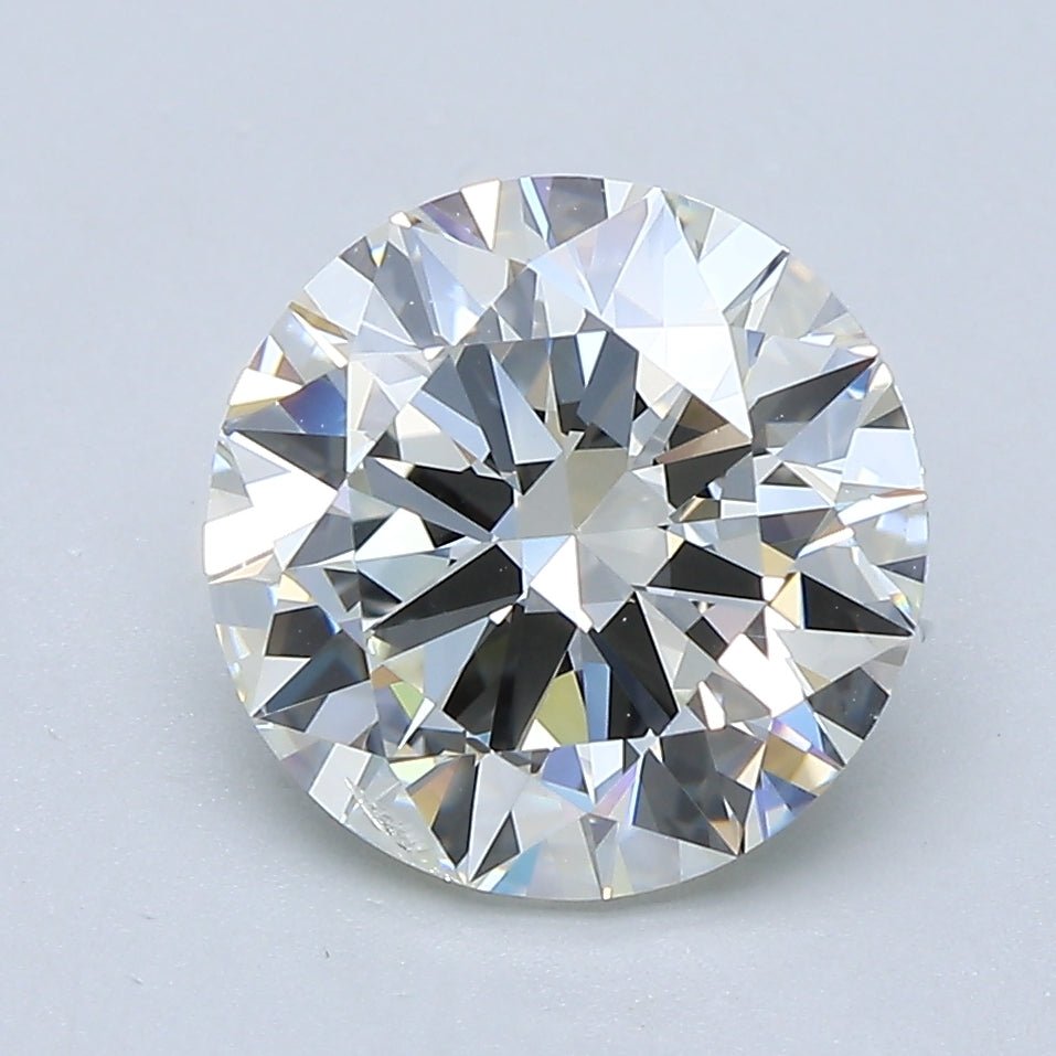 3 Carat Round - Natural Diamond - 2.9 - J - SI2 - EX - EX - EX - Diamonds By Rothschild
