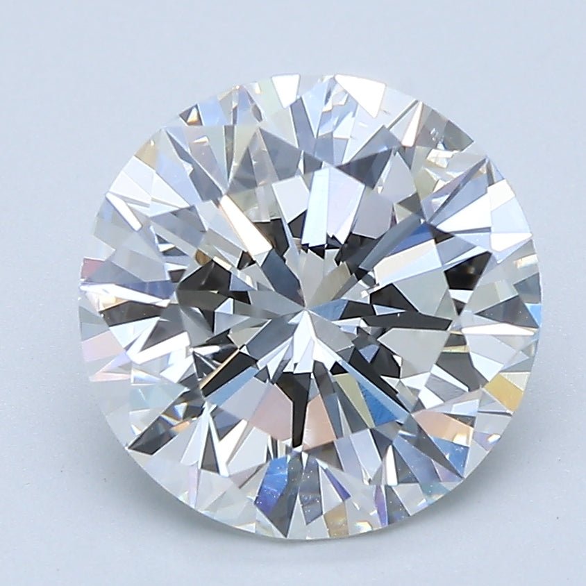 3 Carat Round - Natural Diamond - 3 - F - Very Slightly Included - VG - VG - G - Diamonds By Rothschild