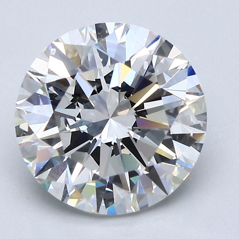 3 Carat Round - Natural Diamond - 3 - F - VS1 - EX - EX - EX - Diamonds By Rothschild