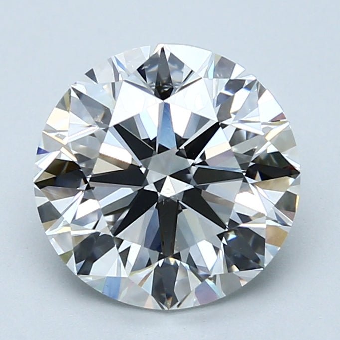 3 Carat Round - Natural Diamond - 3.01 - D - SI1 - EX - EX - EX - Diamonds By Rothschild