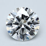 3 Carat Round - Natural Diamond - 3.01 - D - VVS2 - EX - EX - EX - Diamonds By Rothschild