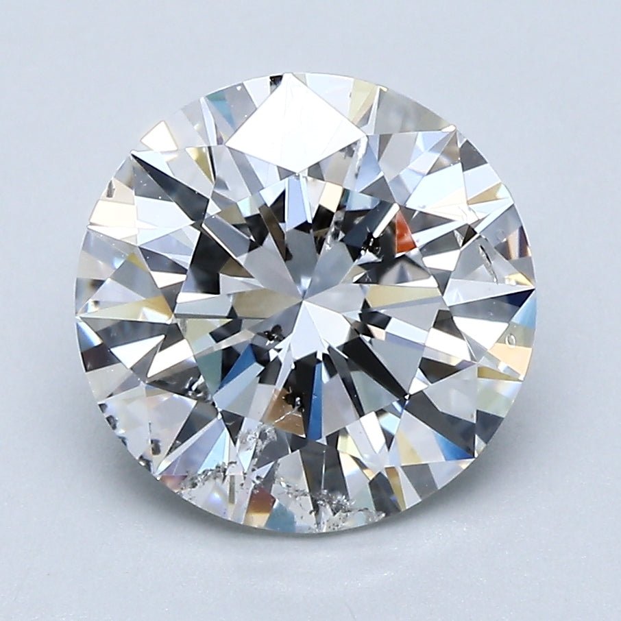 3 Carat Round - Natural Diamond - 3.01 - E - SI2 - EX - EX - EX - Diamonds By Rothschild