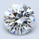 3 Carat Round - Natural Diamond - 3.01 - F - SI2 - EX - EX - EX - Diamonds By Rothschild