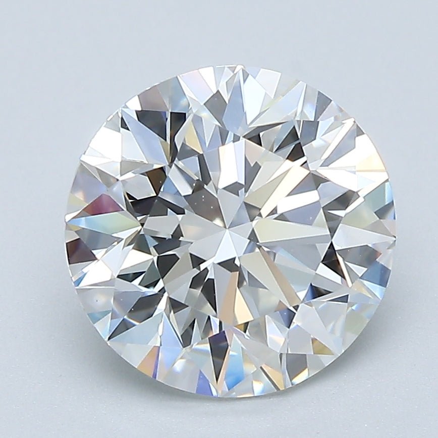 3 Carat Round - Natural Diamond - 3.01 - F - VVS2 - EX - EX - EX - Diamonds By Rothschild