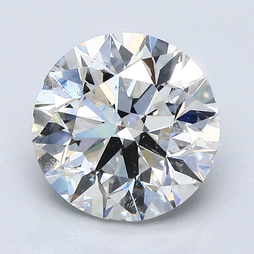 3 Carat Round - Natural Diamond - 3.01 - G - Slightly Included - EX - VG - VG - Diamonds By Rothschild