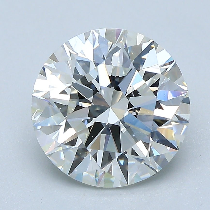 3 Carat Round - Natural Diamond - 3.01 - H - SI1 - EX - EX - EX - Diamonds By Rothschild