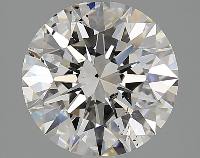 3 Carat Round - Natural Diamond - 3.01 - H - SI2 - EX - EX - EX - Diamonds By Rothschild
