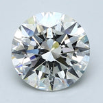 3 Carat Round - Natural Diamond - 3.01 - H - SI2 - EX - EX - EX - Diamonds By Rothschild
