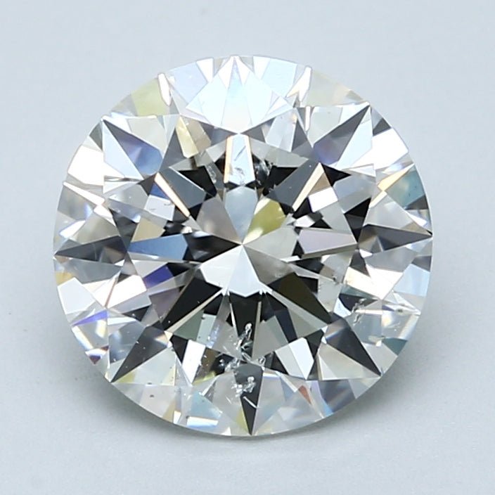 3 Carat Round - Natural Diamond - 3.01 - H - SI2 - EX - EX - EX - Diamonds By Rothschild