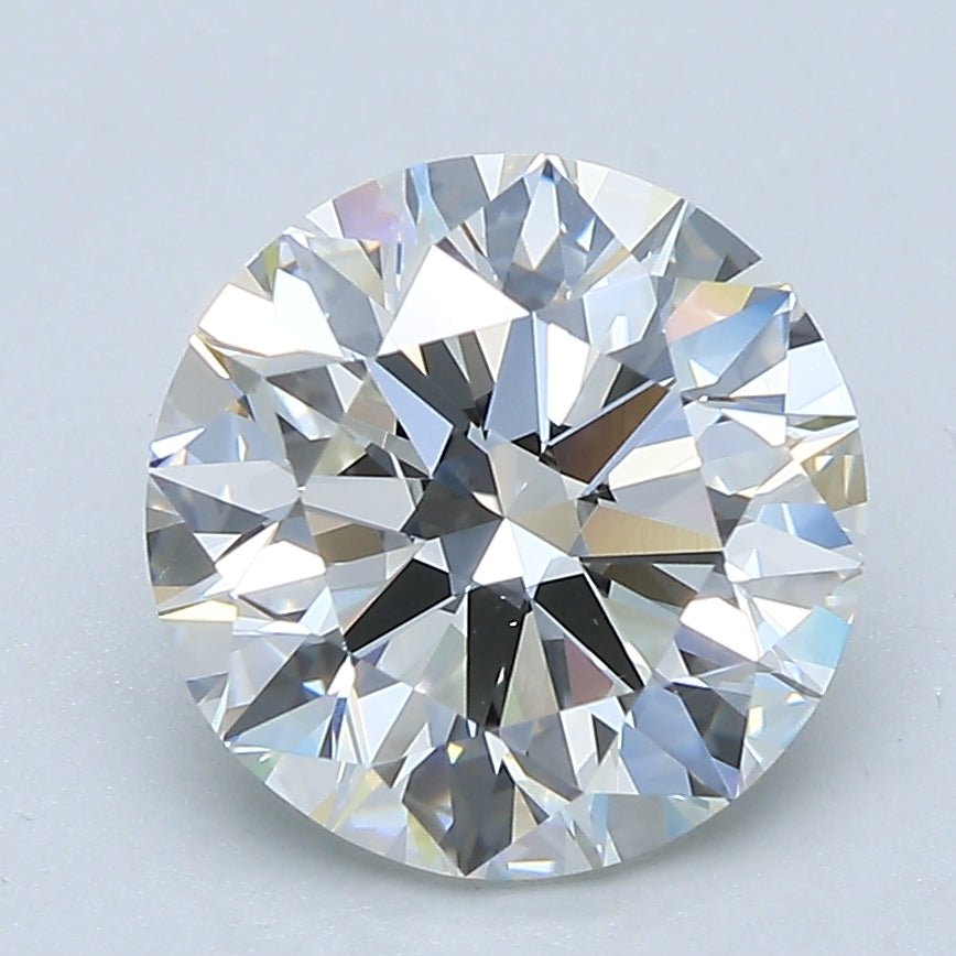 3 Carat Round - Natural Diamond - 3.01 - H - VS1 - EX - EX - EX - Diamonds By Rothschild