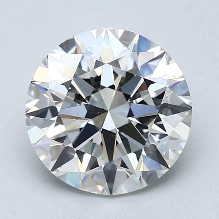 3 Carat Round - Natural Diamond - 3.01 - H - VS2 - EX - EX - EX - Diamonds By Rothschild