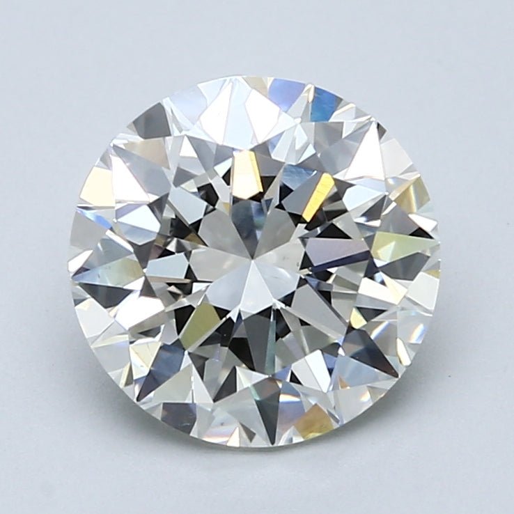 3 Carat Round - Natural Diamond - 3.01 - I - SI1 - EX - EX - EX - Diamonds By Rothschild