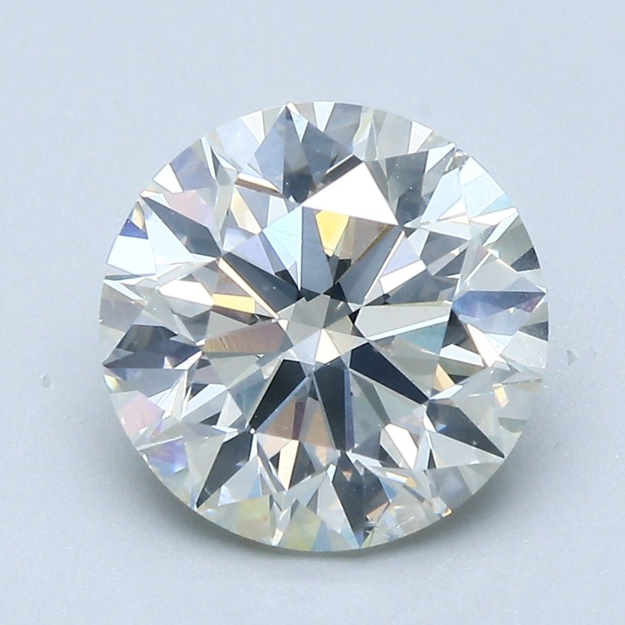 3 Carat Round - Natural Diamond - 3.01 - J - SI2 - VG - VG - EX - Diamonds By Rothschild
