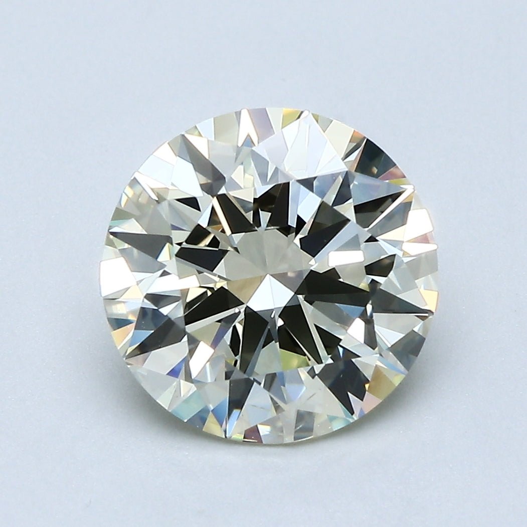 3 Carat Round - Natural Diamond - 3.01 - N - VS2 - EX - EX - EX - Diamonds By Rothschild