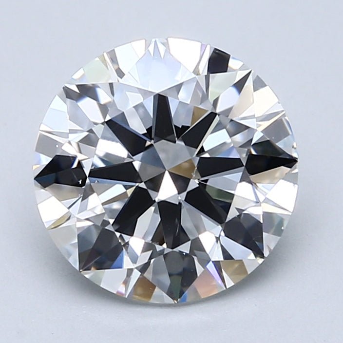 3 Carat Round - Natural Diamond - 3.02 - D - VS2 - EX - EX - EX - Diamonds By Rothschild