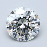 3 Carat Round - Natural Diamond - 3.02 - H - SI1 - EX - EX - EX - Diamonds By Rothschild