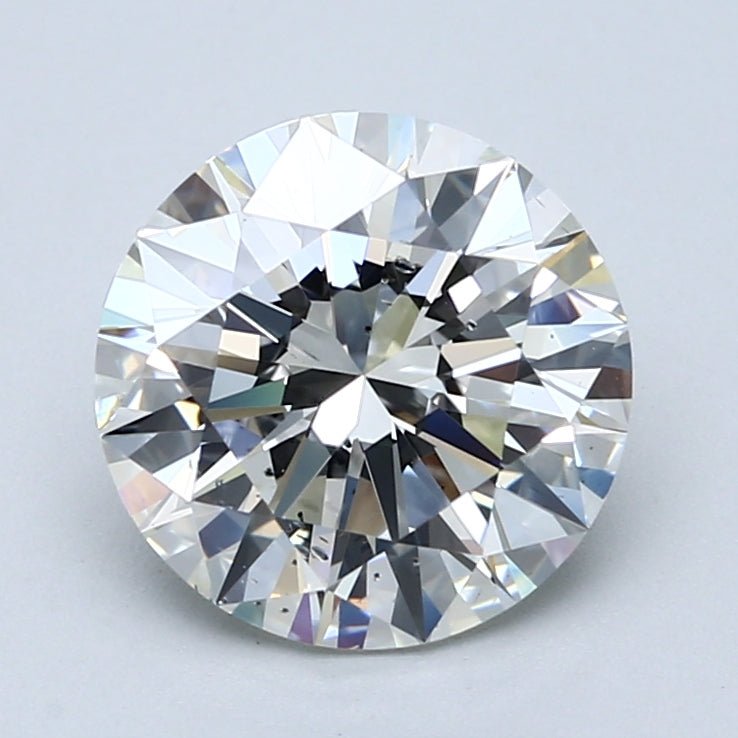 3 Carat Round - Natural Diamond - 3.02 - H - SI1 - EX - EX - EX - Diamonds By Rothschild