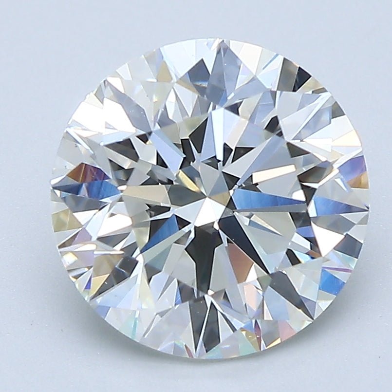 3 Carat Round - Natural Diamond - 3.05 - H - Very Slightly Included - EX - EX - EX - Diamonds By Rothschild
